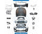 Front Rear W177 Bodykit, UPGRADE TO A45 AMG Complete. Bumper, Bumper, Grille, BUMPER Lip, Exhaust, AND HOOD for Mercedes-Benz A Class W177 (2018-2020) models, Part Number T-W177-A45 SEDAN BODYKIT-CO